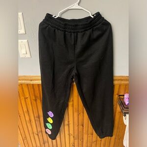 Women's Shein Smiley Face Sweatpants - Size Medium